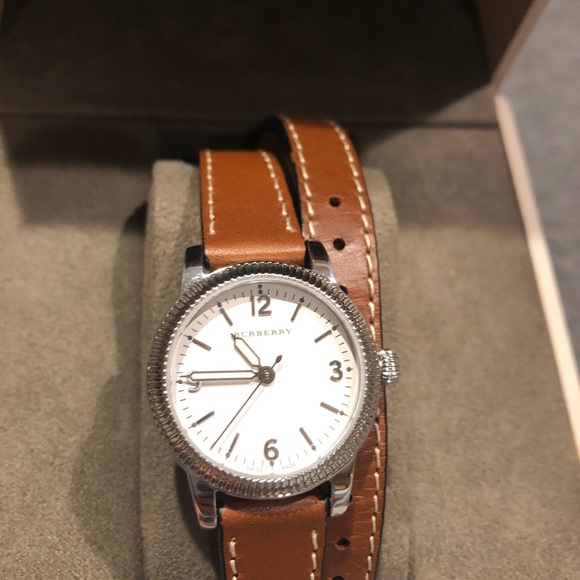 burberry double strap watch